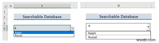 Excelで検索可能なデータベースを作成する2つの簡単な方法