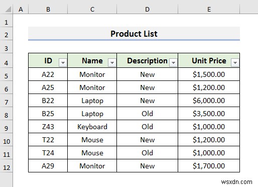 Excelで在庫データベースを作成する3つの簡単な方法