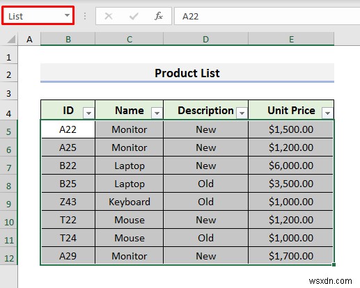 Excelで在庫データベースを作成する3つの簡単な方法