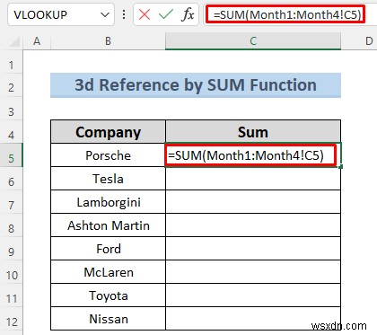 Excelでシート名を使った3D参照を作成する7つの簡単な方法