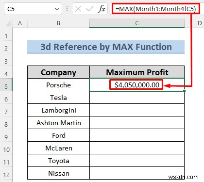 Excelでシート名を使った3D参照を作成する7つの簡単な方法