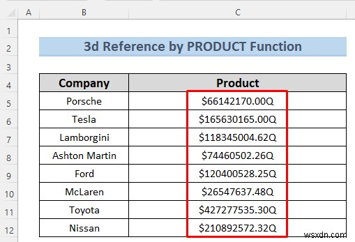 Excelでシート名を使った3D参照を作成する7つの簡単な方法