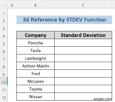 Excelでシート名を使った3D参照を作成する7つの簡単な方法