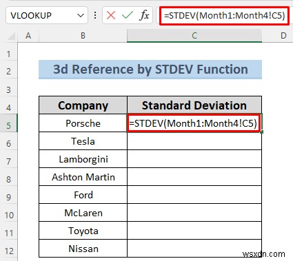 Excelでシート名を使った3D参照を作成する7つの簡単な方法