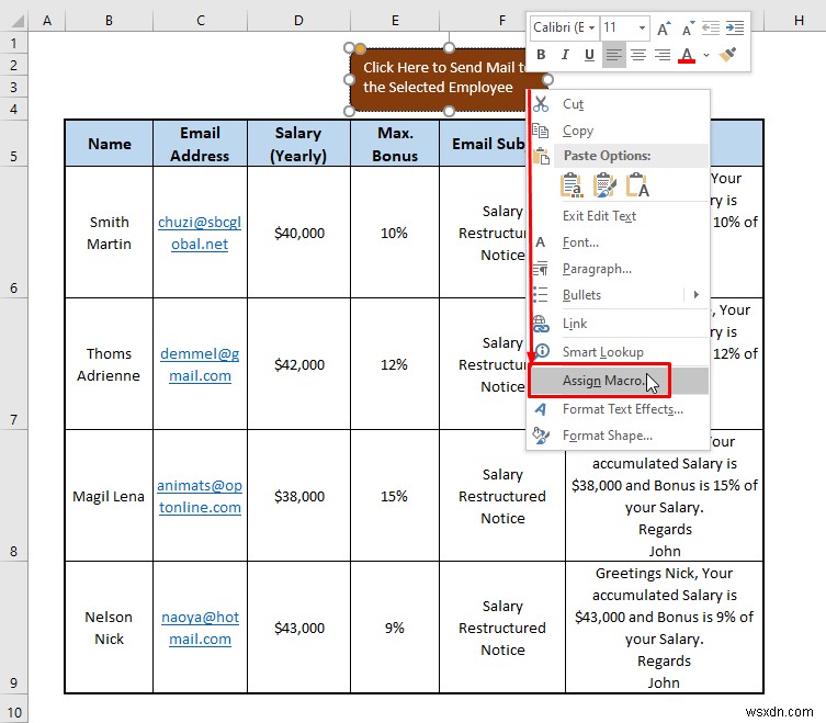 ExcelからOutlookへ自動でメールを送信する4つの方法【VBAマクロ・HYPERLINK関数】