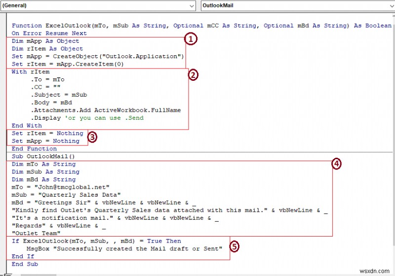ExcelからOutlookへ自動でメールを送信する4つの方法【VBAマクロ・HYPERLINK関数】