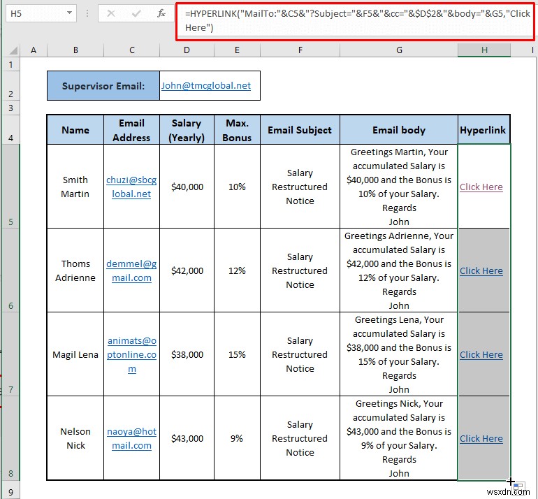 ExcelからOutlookへ自動でメールを送信する4つの方法【VBAマクロ・HYPERLINK関数】