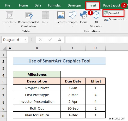 Excelでプロジェクトタイムラインを作成する3つの簡単な方法