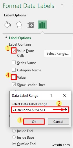 Excelでマイルストーン付きタイムラインを作成する方法(8つの簡単ステップ)