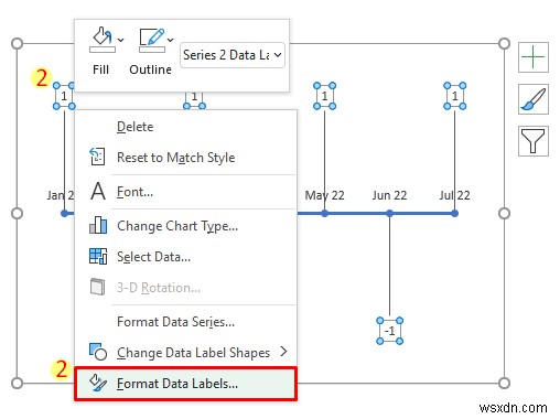 Excelでマイルストーン付きタイムラインを作成する方法(8つの簡単ステップ)