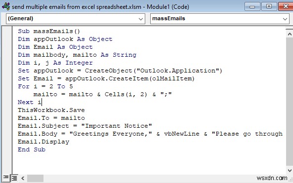 Excelスプレッドシートから複数のメールを一括送信する2つの簡単な方法
