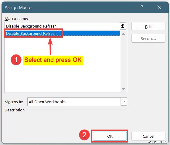Excelでバックグラウンド更新を無効にする2つの便利な方法
