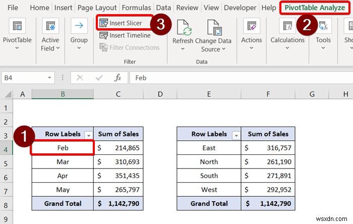 【Excel】複数のピボットテーブルを1つのスライサーで一括操作する方法
