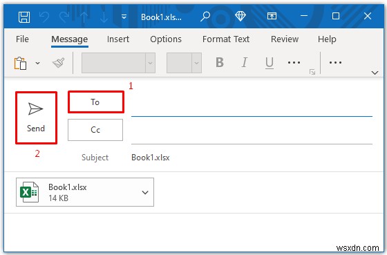 編集可能なExcelスプレッドシートをメールで送信する3つの簡単な方法