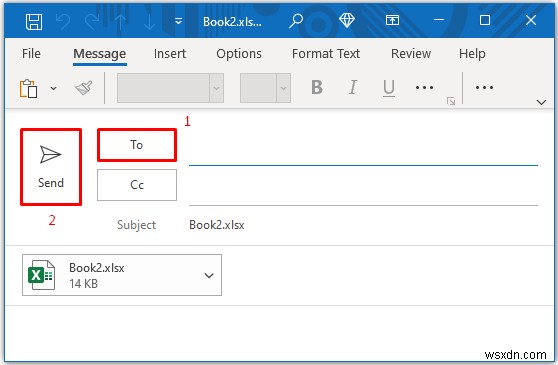 編集可能なExcelスプレッドシートをメールで送信する3つの簡単な方法
