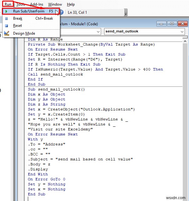 Excelでセルの値に基づいてメールを自動送信する2つの方法(VBA&差し込み印刷)