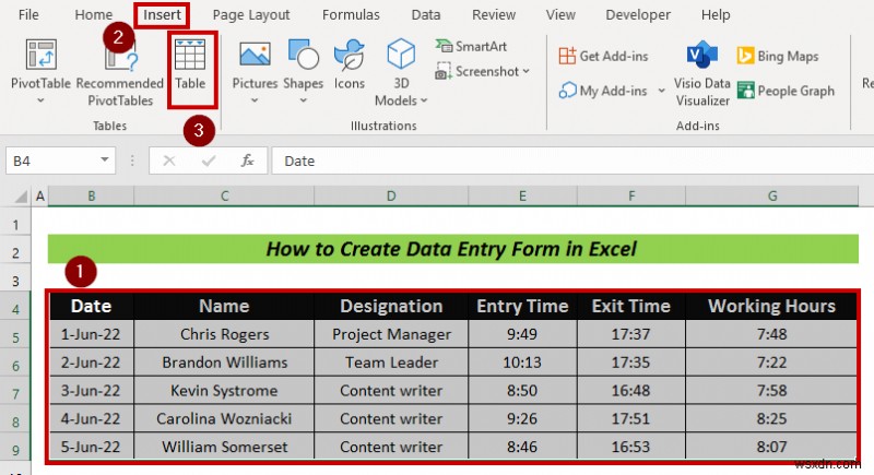 Excelでデータ入力フォームを作成する方法|初心者向け4ステップ解説