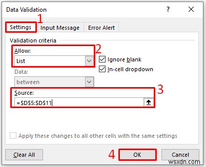 Excelでドロップダウンリスト付きのデータ入力フォームを作成する2つの方法