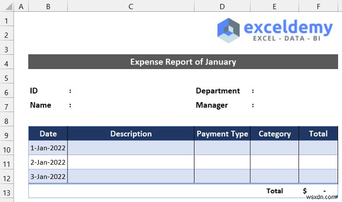 Excelで月次経費レポートを作成する方法(初心者向けかんたんステップ解説)