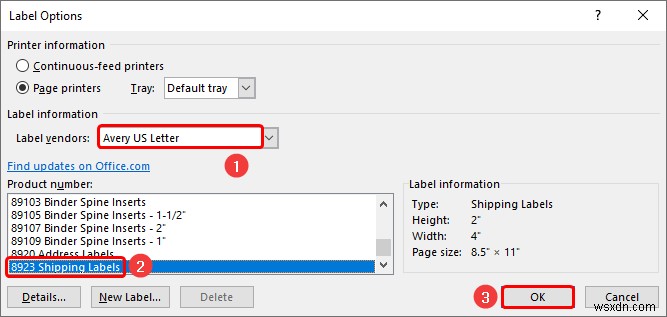 ExcelでAveryラベルを印刷する2つの簡単な方法