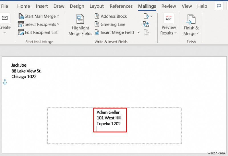 ExcelからWord封筒への差し込み印刷を2つの簡単な方法で実現する手順