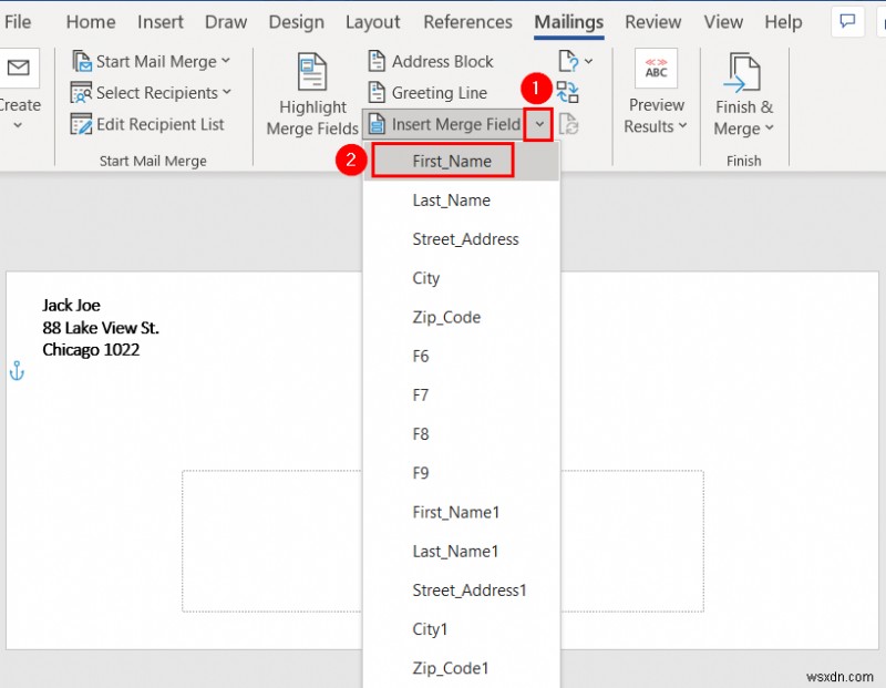 ExcelからWord封筒への差し込み印刷を2つの簡単な方法で実現する手順