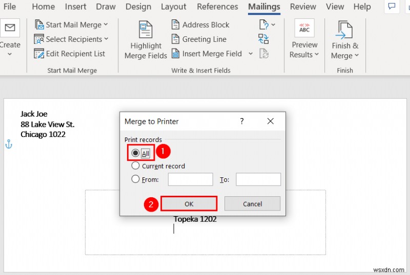 ExcelからWord封筒への差し込み印刷を2つの簡単な方法で実現する手順