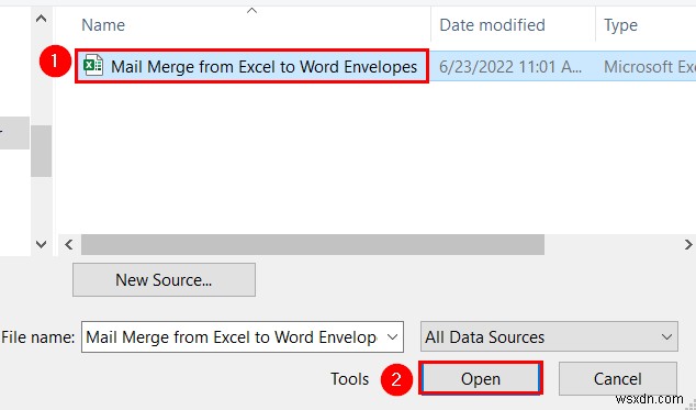 ExcelからWord封筒への差し込み印刷を2つの簡単な方法で実現する手順