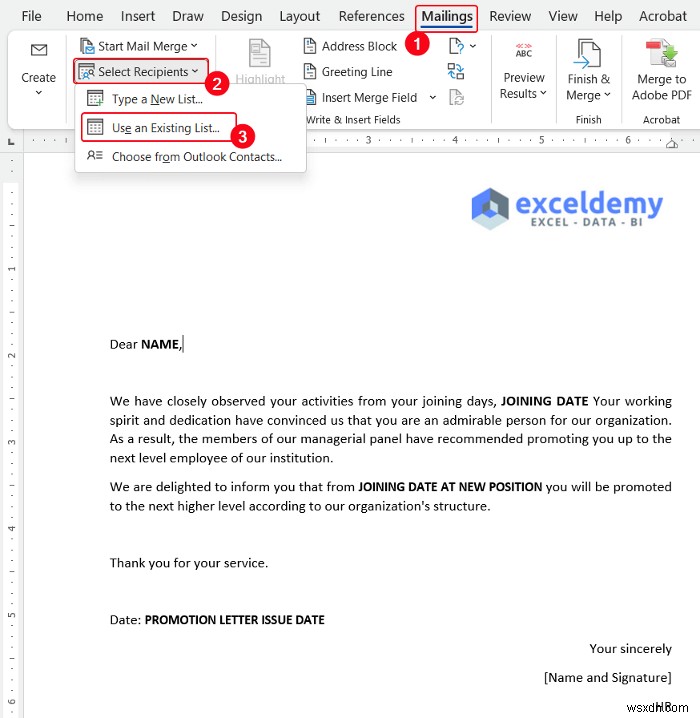 Excel差し込み印刷で日付の表示形式を変更する方法【初心者向けステップ解説】