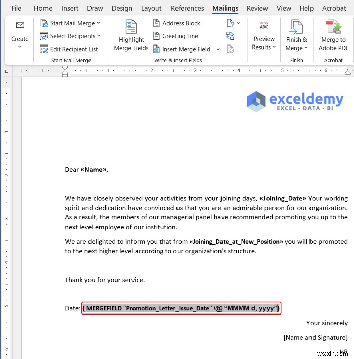 Excel差し込み印刷で日付の表示形式を変更する方法【初心者向けステップ解説】