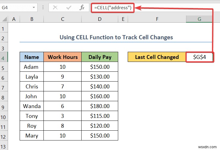 Excelで数式を使ってセルの変更を追跡する方法（簡単な手順を解説）