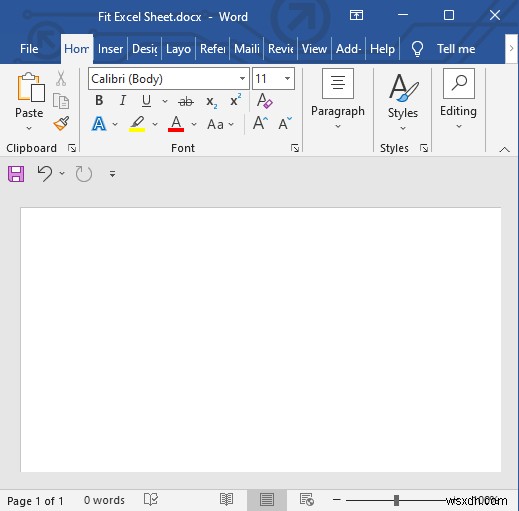 Word で Excel シートを 1 ページに収める方法(3 つの簡単なテクニック)