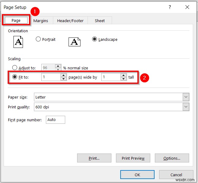 Excelシートをページ全体に拡大印刷する5つの簡単な方法