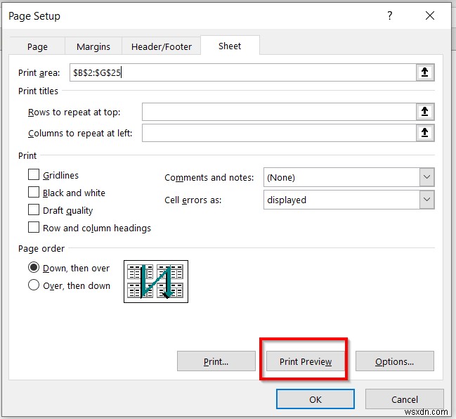 Excelシートをページ全体に拡大印刷する5つの簡単な方法