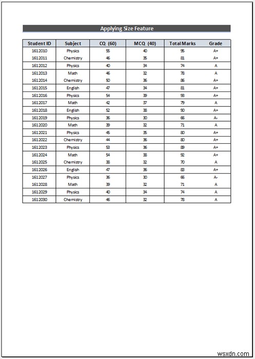 Excelシートをページ全体に拡大印刷する5つの簡単な方法