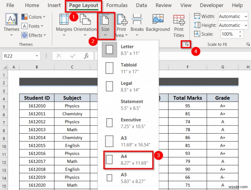 Excelシートをページ全体に拡大印刷する5つの簡単な方法