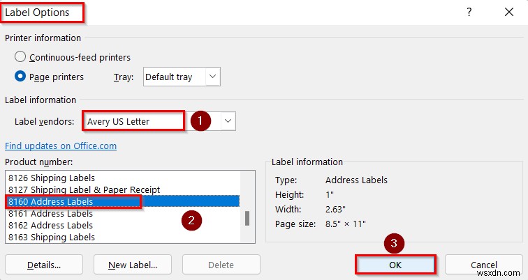Excel から Avery 8160 ラベルを印刷する方法｜Word の差し込み印刷で簡単2ステップ