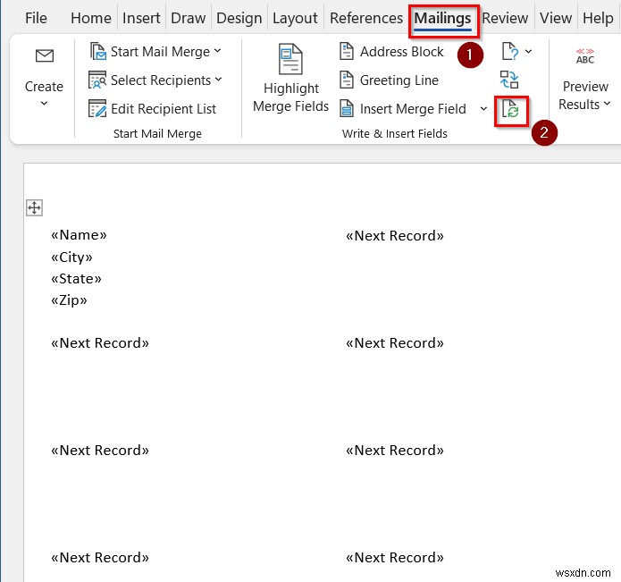 Excel から Avery 8160 ラベルを印刷する方法｜Word の差し込み印刷で簡単2ステップ