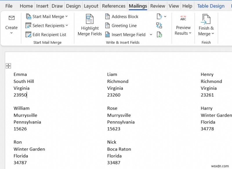 Excel から Avery 8160 ラベルを印刷する方法｜Word の差し込み印刷で簡単2ステップ