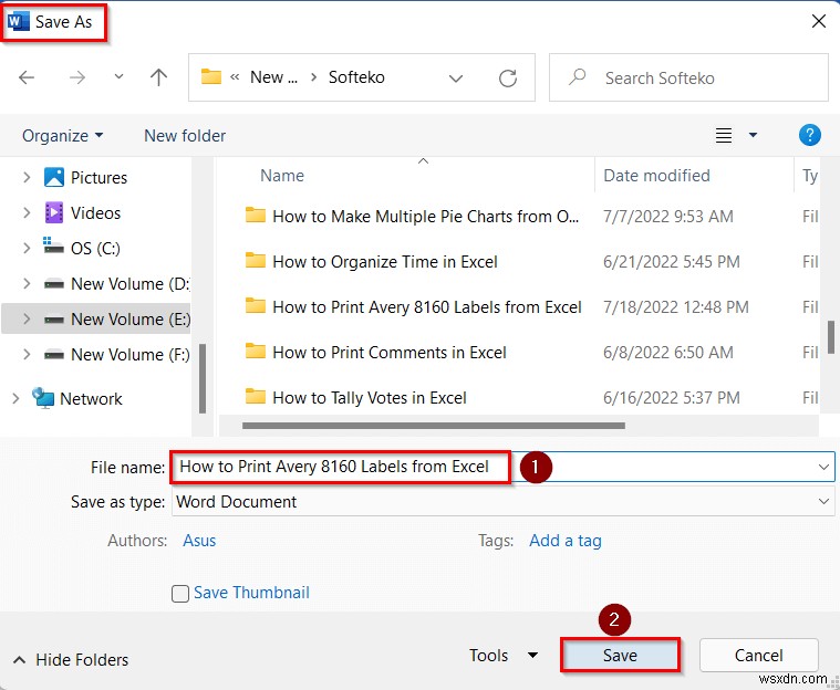 Excel から Avery 8160 ラベルを印刷する方法｜Word の差し込み印刷で簡単2ステップ