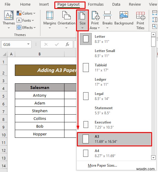ExcelにA3用紙サイズを追加する2つの簡単な方法