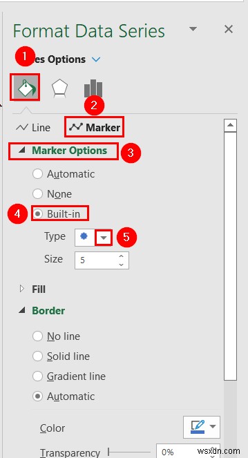 Excelグラフのマーカー形状を変更する3つの簡単な方法