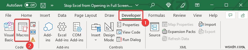 Excelが全画面表示で開かないようにする4つの方法