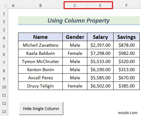 Excelでボタン1つで列を非表示にする4つの実践テクニック
