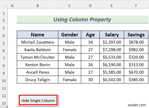 Excelでボタン1つで列を非表示にする4つの実践テクニック