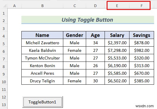 Excelでボタン1つで列を非表示にする4つの実践テクニック