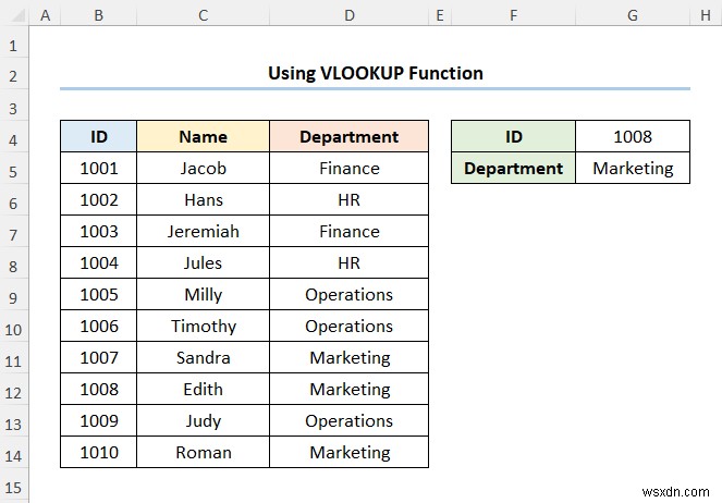 ExcelのVLOOKUP関数でデータをマッピングする4つの簡単な方法