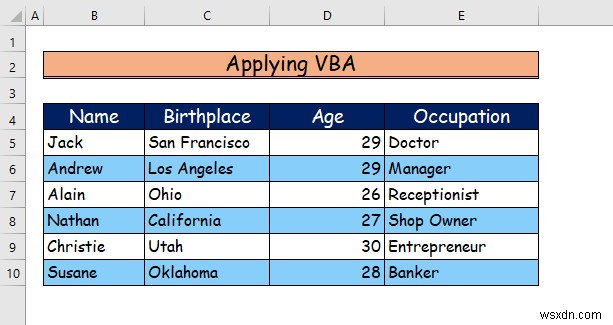 Excelで1行おきに網掛けする3つの方法|テーブル・条件付き書式・VBA
