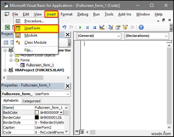 Excel VBAでユーザーフォームを全画面表示する4つの簡単な方法