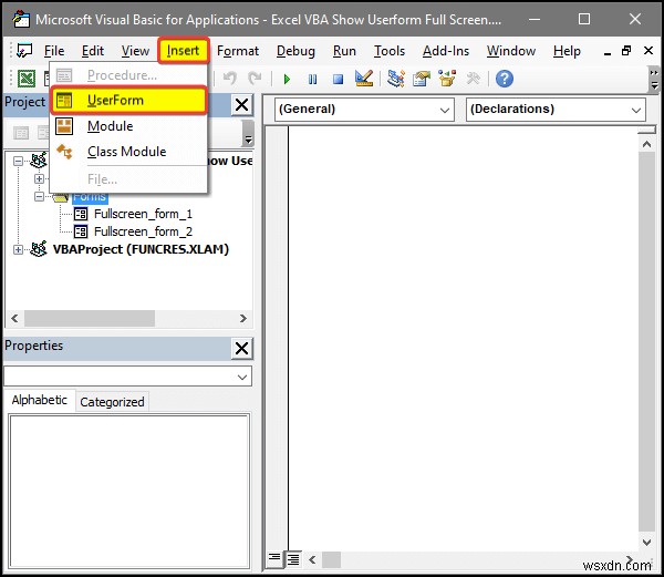Excel VBAでユーザーフォームを全画面表示する4つの簡単な方法